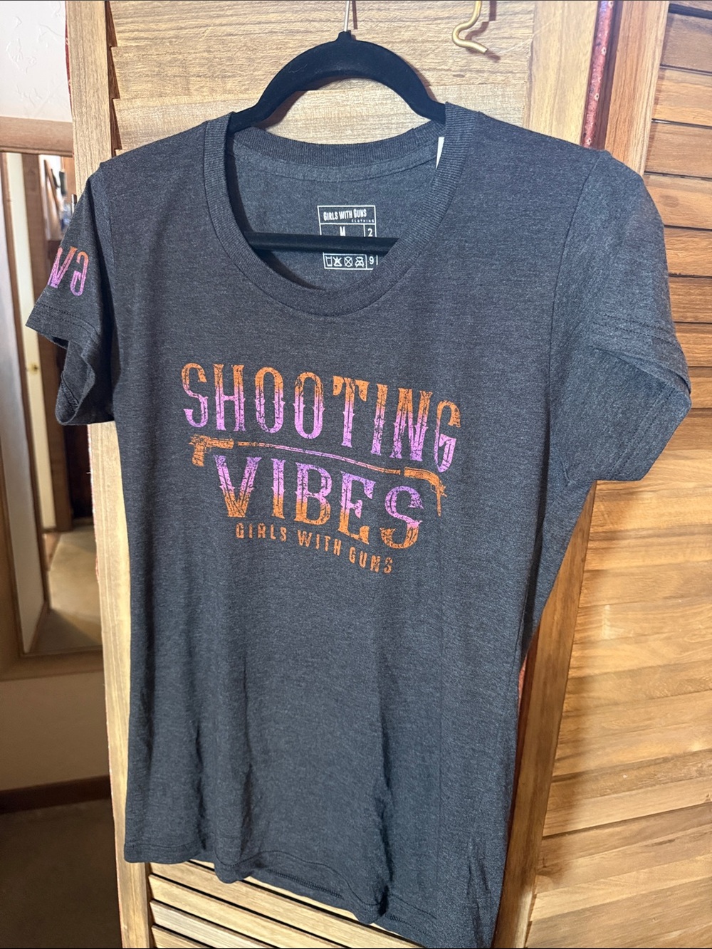 'Shooting Vibes' Short Sleeve Tee - Charcoal